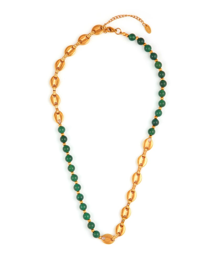 TAAHIRA Dallas Emerald Bead Neclace - Image 1